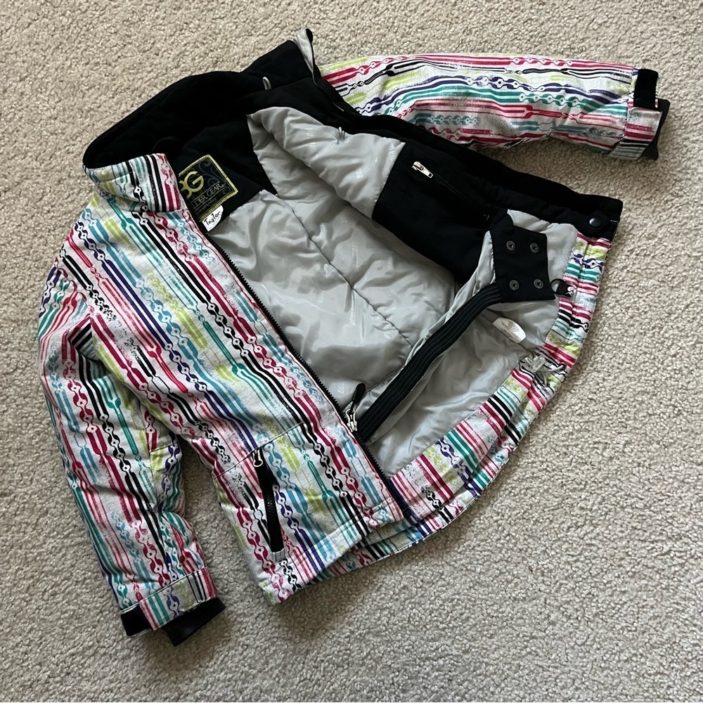 Boulder Gear Kids Colorful Ski Winter Snow Jacket Coat Girls Size XS 8935P $199 - Picture 3 of 16